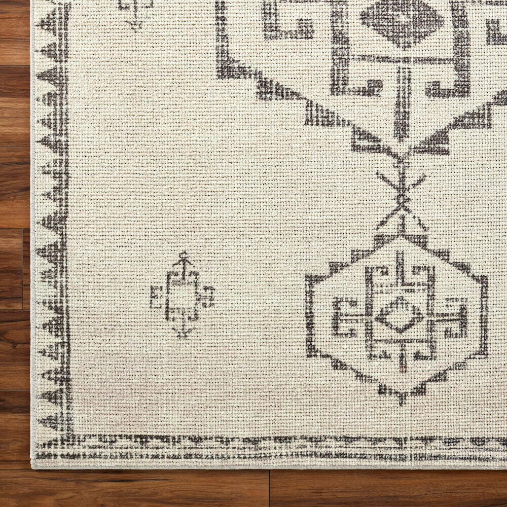 Solana Beige/Ivory Machine Woven Rug BOOC-2303 - overhead
