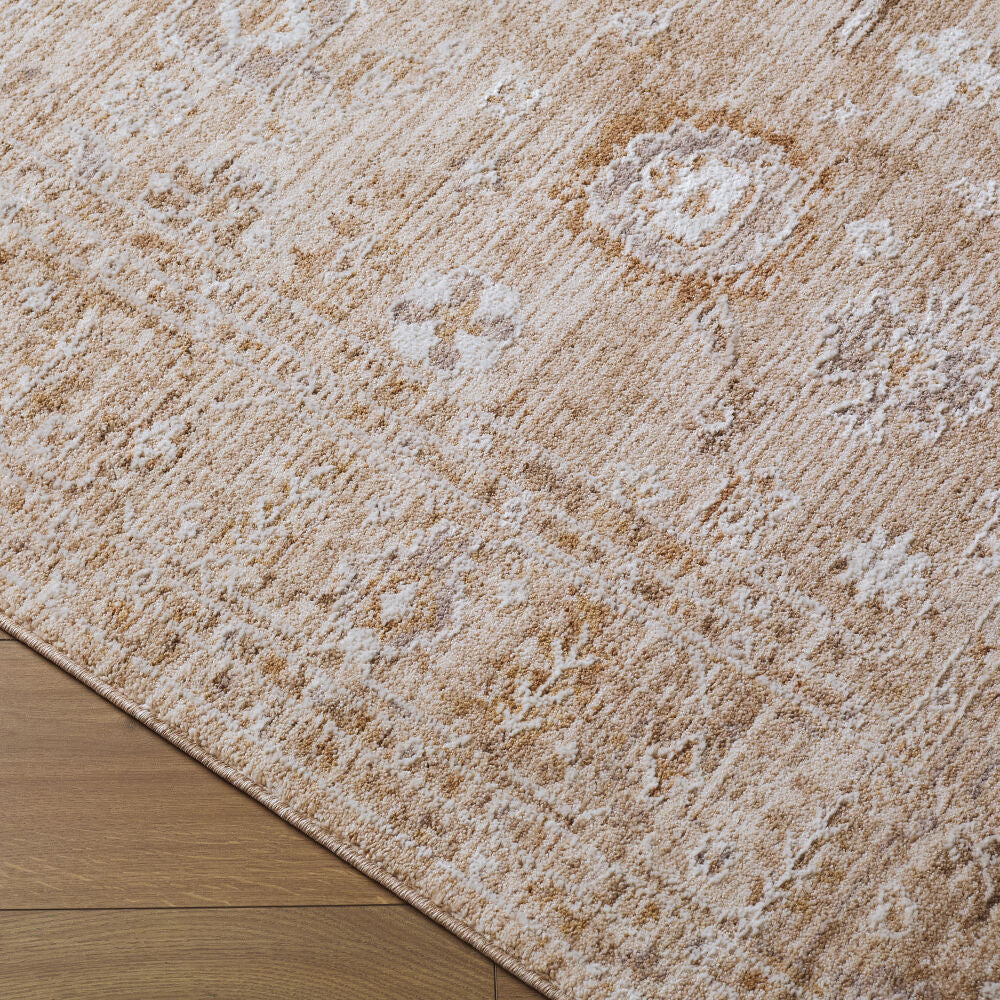 Penny Brown/Tan Machine Woven Rug BOPE-2300 - corner