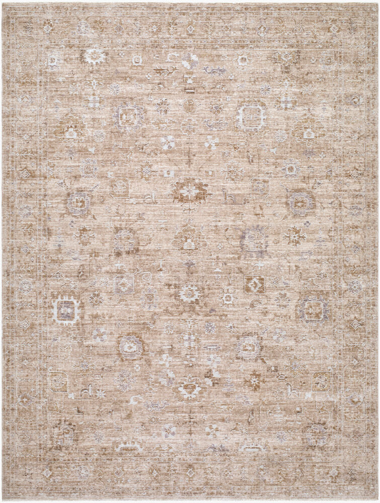 Penny Brown/Tan Machine Woven Rug BOPE-2300 - 5'3" x 7'