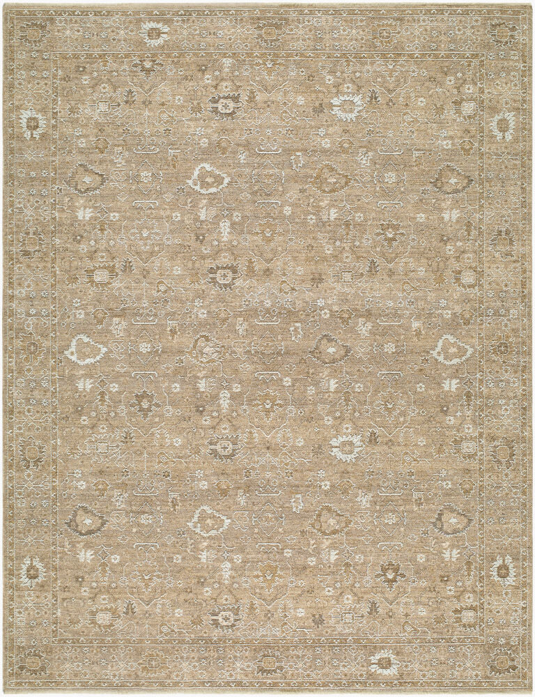 Penny Ivory/Tan Machine Woven Rug BOPE-2301 - 5'3" x 7'