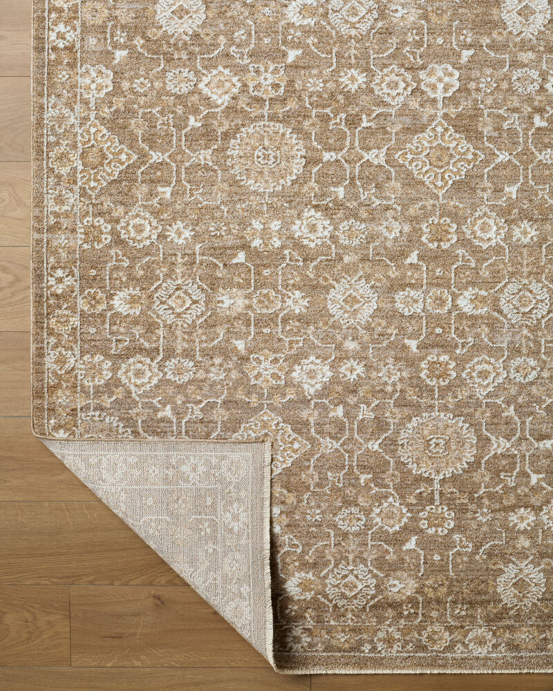 Penny Brown/Tan Machine Woven Rug BOPE-2302 - fold