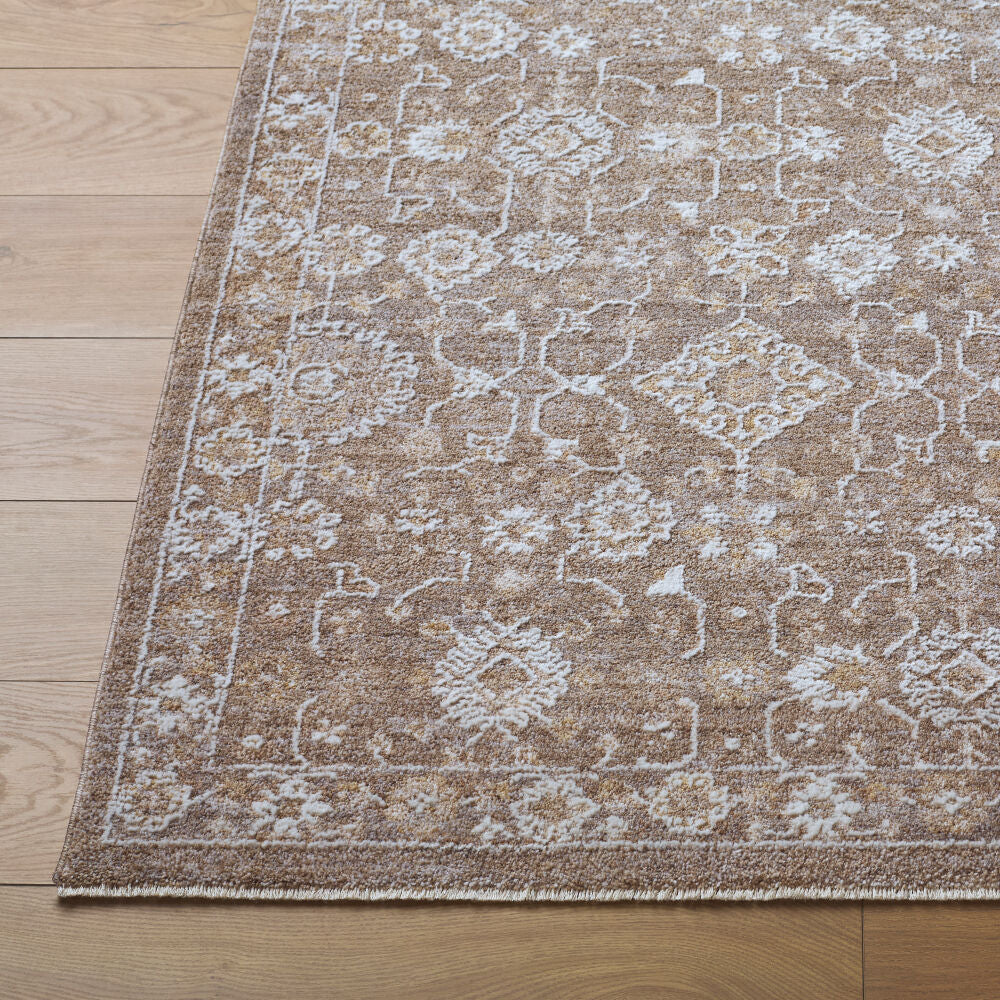 Penny Brown/Tan Machine Woven Rug BOPE-2302 - front