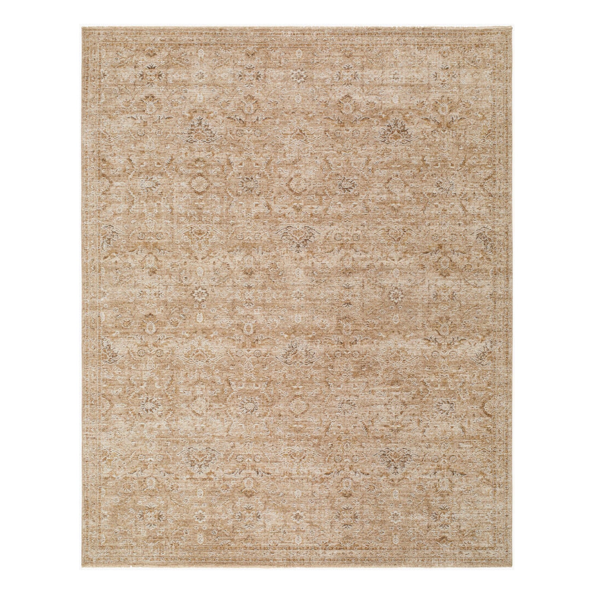 Penny Brown/Tan Machine Woven Rug BOPE-2303 - 5'3" x 7'