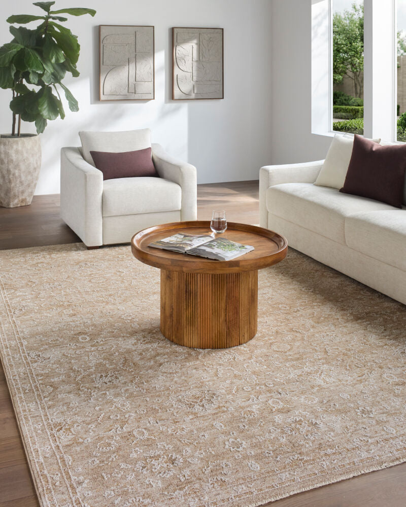 Penny Brown/Tan Machine Woven Rug BOPE-2303 - roomscene