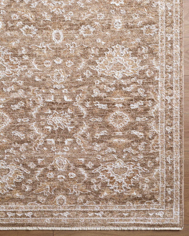 Penny Ivory/Tan Machine Woven Rug BOPE-2304 - overhead