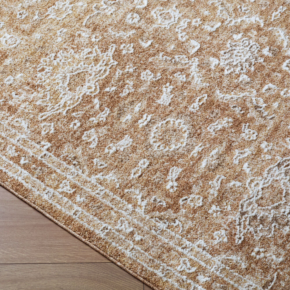 Penny Ivory/Tan Machine Woven Rug BOPE-2305 - corner