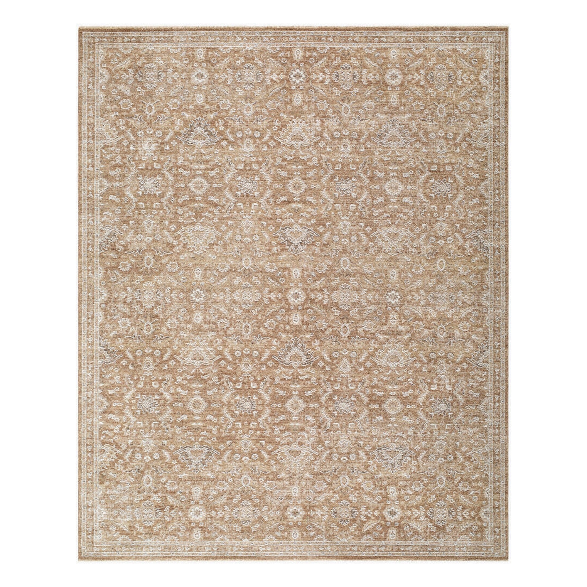 Penny Ivory/Tan Machine Woven Rug BOPE-2305 - 5'3" x 7'