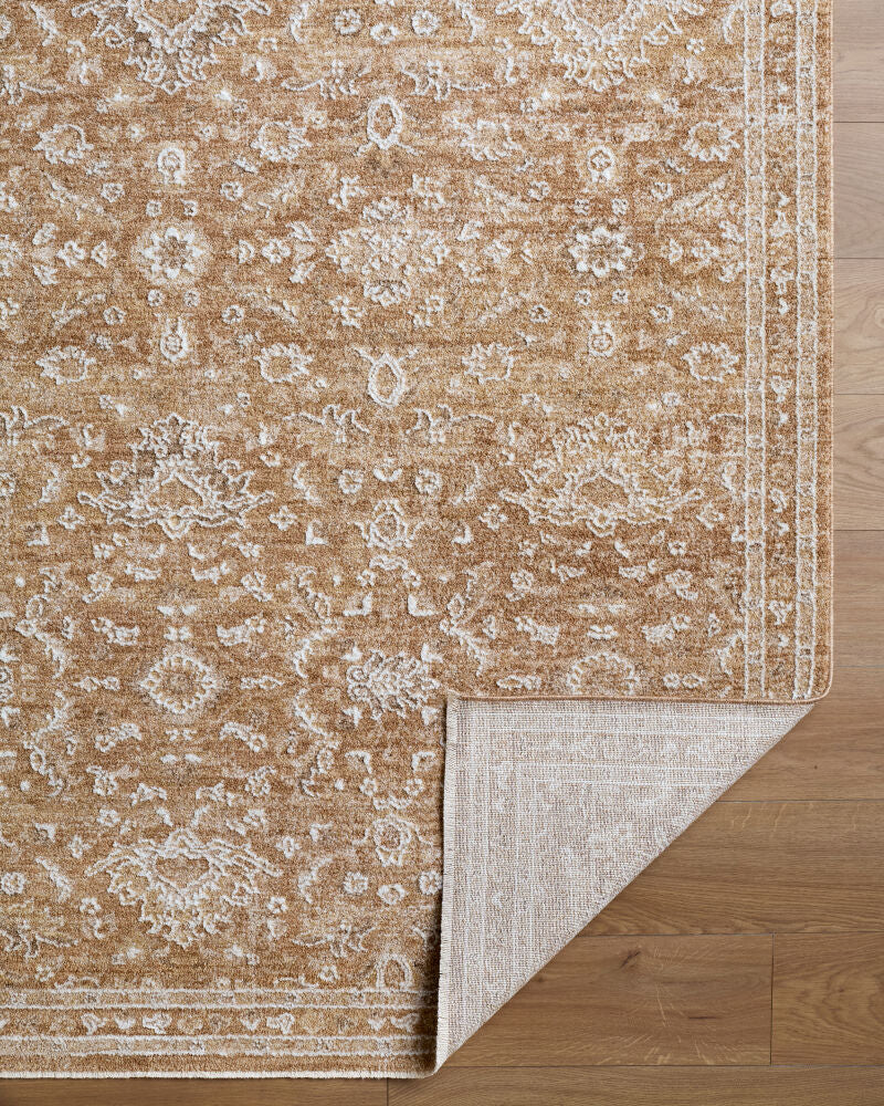 Penny Ivory/Tan Machine Woven Rug BOPE-2305 - fold