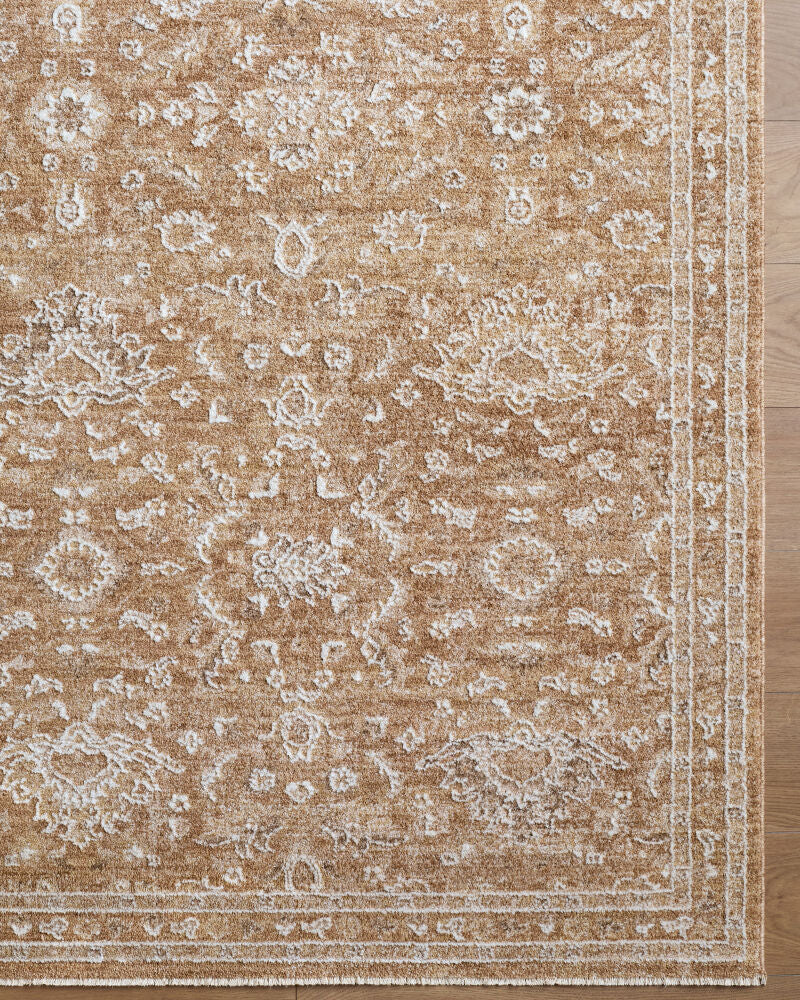 Penny Ivory/Tan Machine Woven Rug BOPE-2305 - overhead