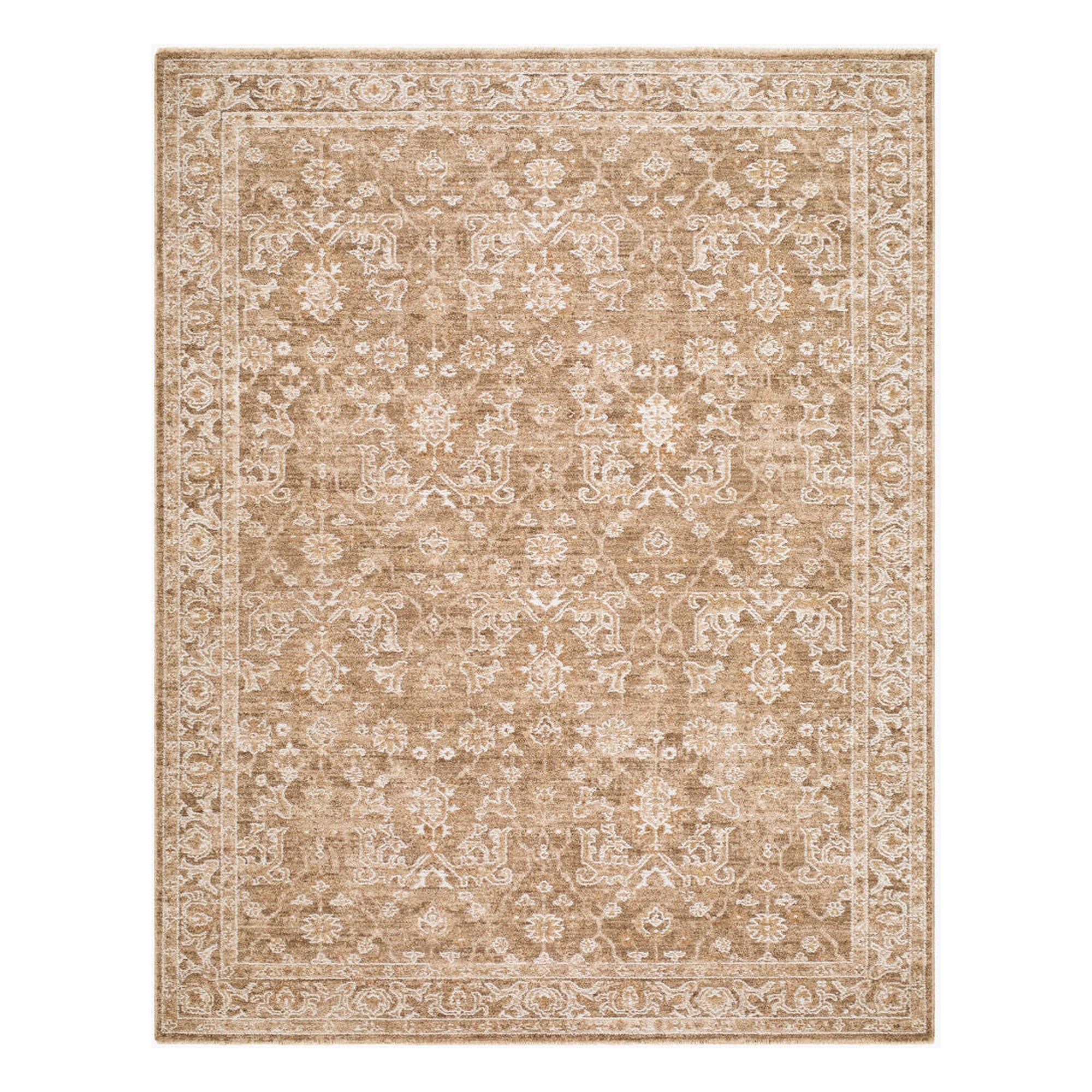 Penny Ivory/Tan Machine Woven Rug BOPE-2306 - 5'3" x 7'