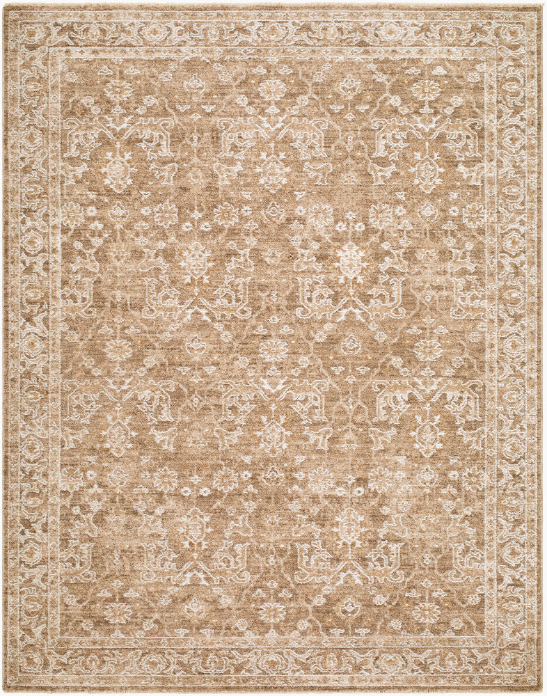Penny Ivory/Tan Machine Woven Rug BOPE-2306 - 5'3" x 7'