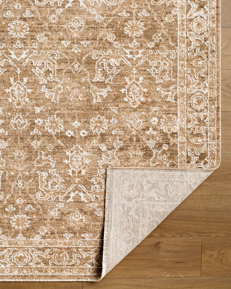 Penny Ivory/Tan Machine Woven Rug BOPE-2306 - fold
