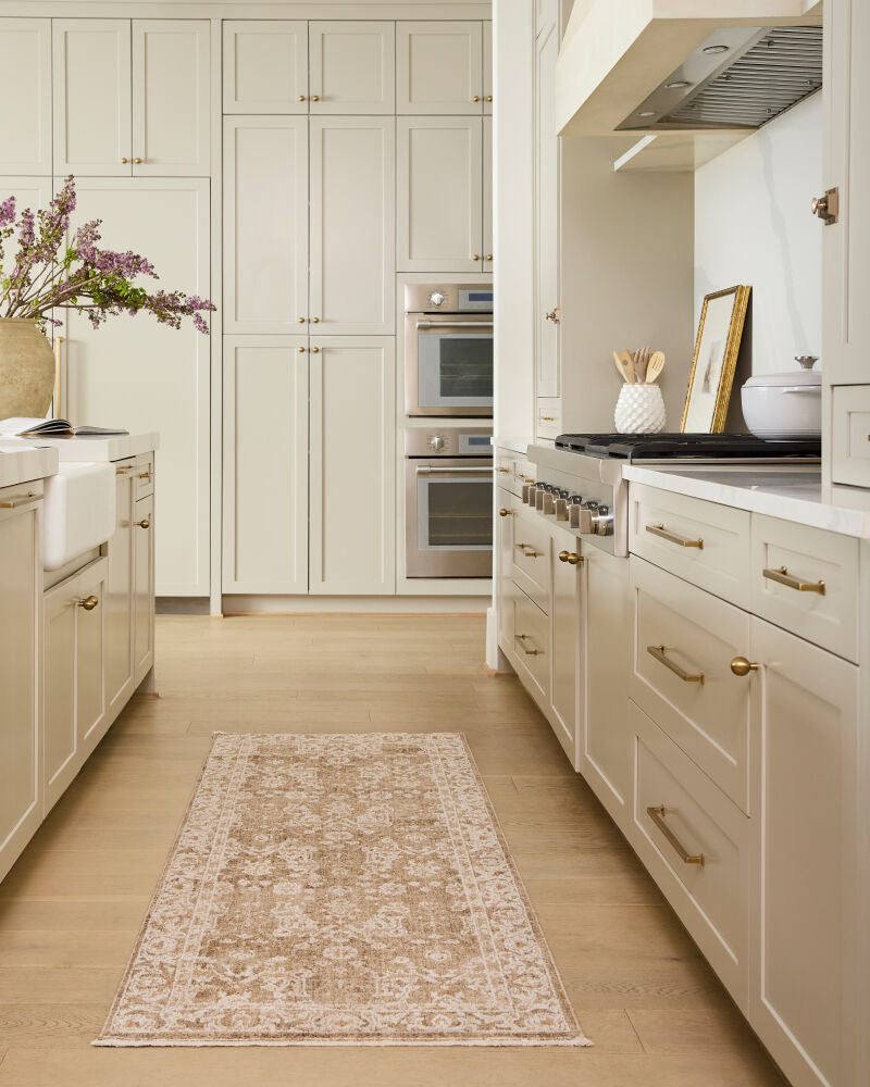 Penny Ivory/Tan Machine Woven Rug BOPE-2306 - styleshot