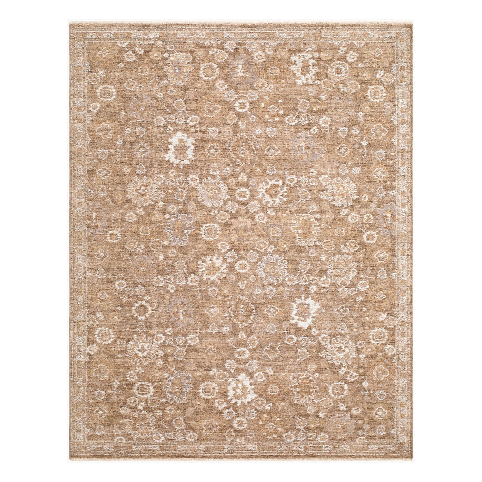 Penny Ivory/Tan Machine Woven Rug BOPE-2308 - 5'3" x 7'