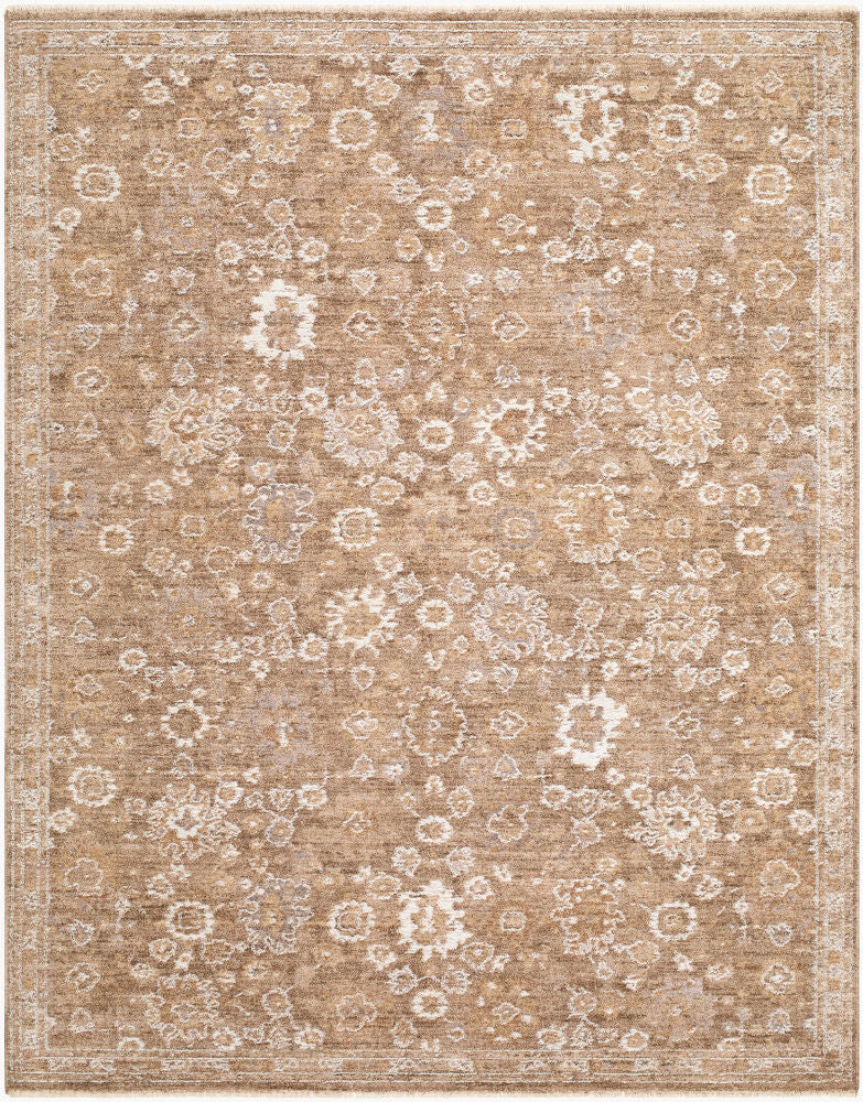 Penny Ivory/Tan Machine Woven Rug BOPE-2308 - 5'3" x 7'