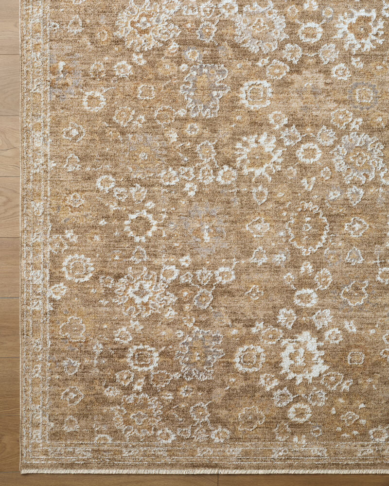Penny Ivory/Tan Machine Woven Rug BOPE-2308 - overhead