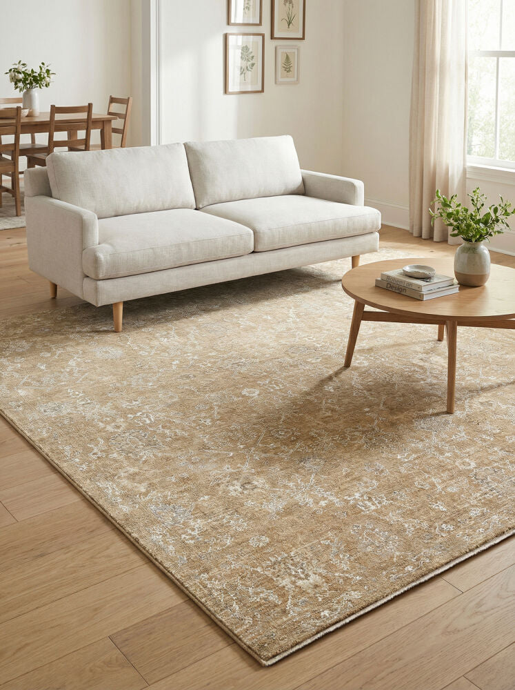 Penny Ivory/Tan Machine Woven Rug BOPE-2309 - styleshot