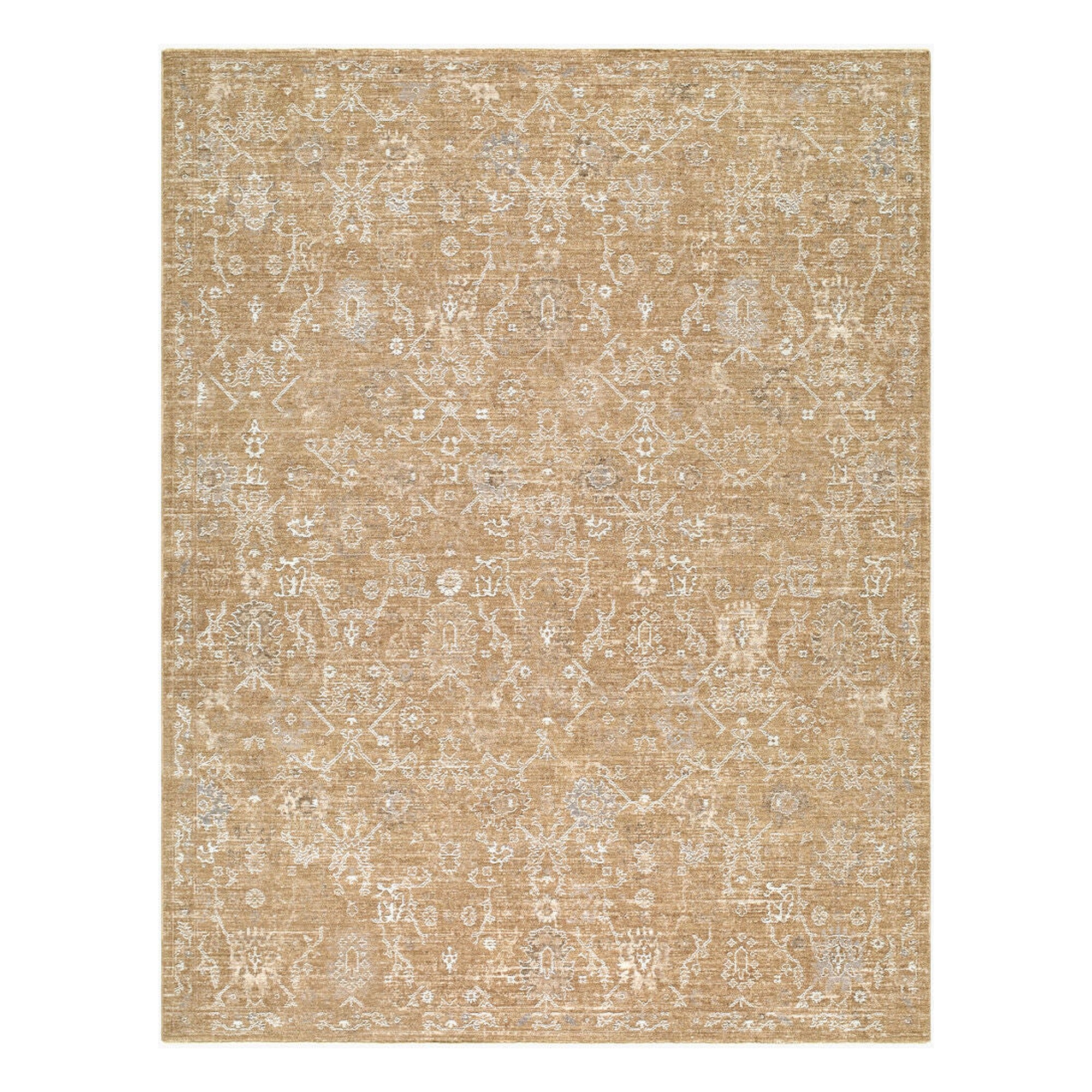 Penny Ivory/Tan Machine Woven Rug BOPE-2309 - 5'3" x 7'