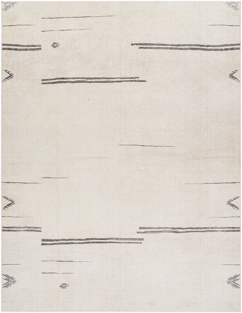 Rivi Charcoal/Medium Gray Machine Woven Rug - 2'2" x 3'9"