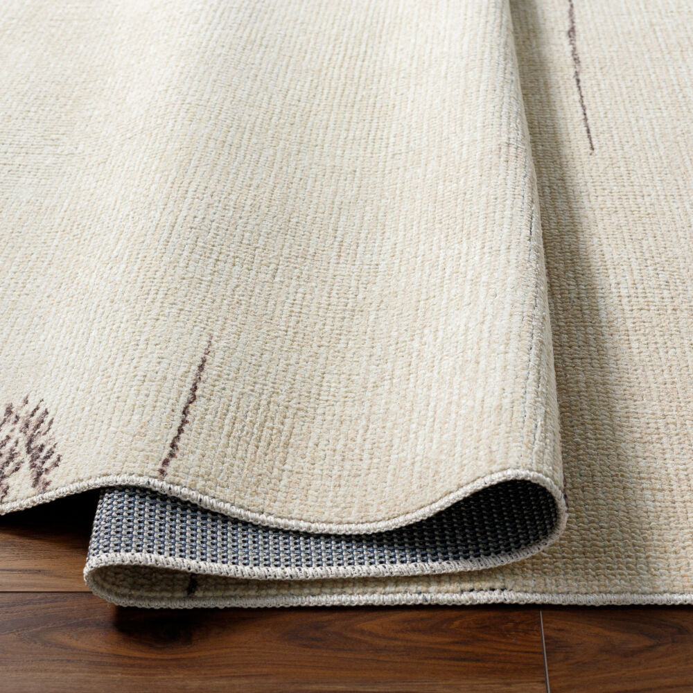 Rivi Charcoal/Medium Gray Machine Woven Rug - fold