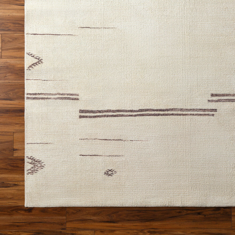 Rivi Charcoal/Medium Gray Machine Woven Rug - overhead