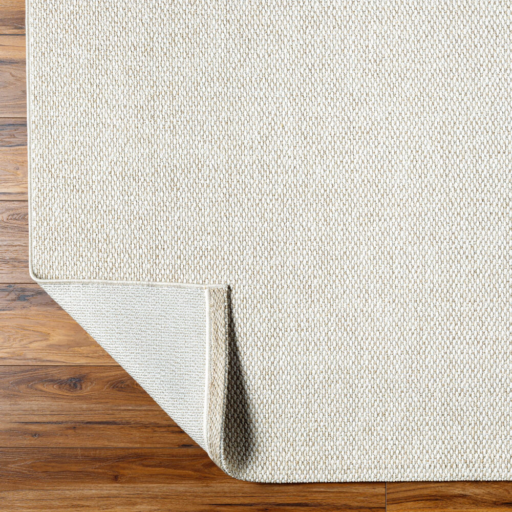Birdie Ivory/Light Beige Machine Woven Rug - fold