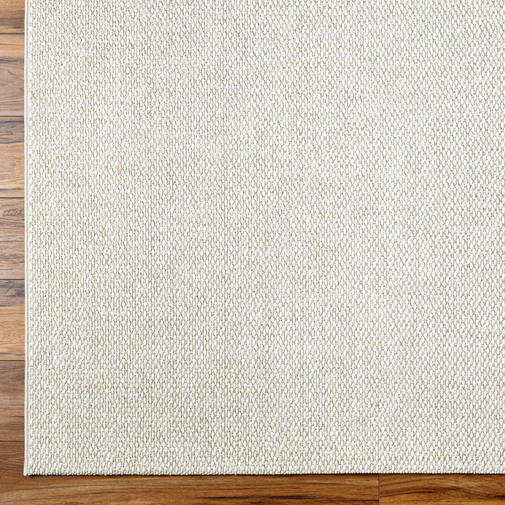 Birdie Ivory/Light Beige Machine Woven Rug - overhead