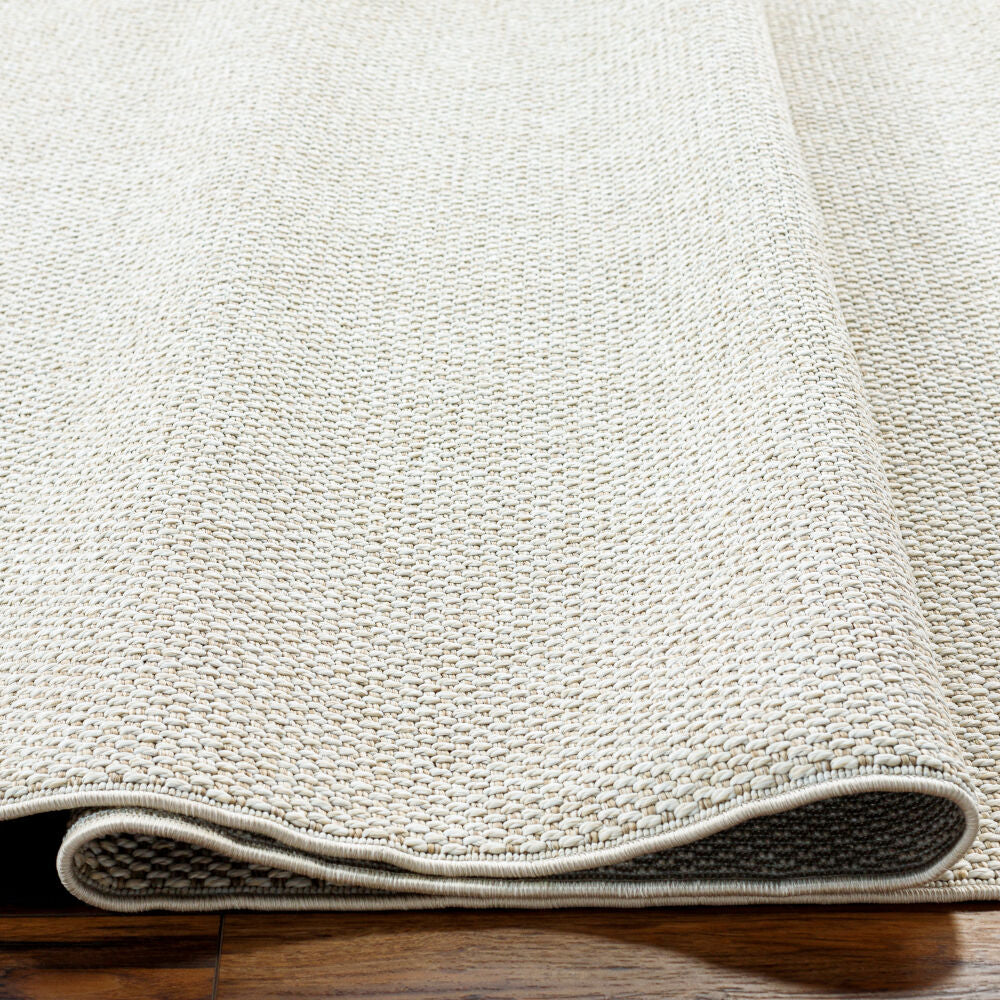 Birdie Ivory/Light Beige Machine Woven Rug - texture