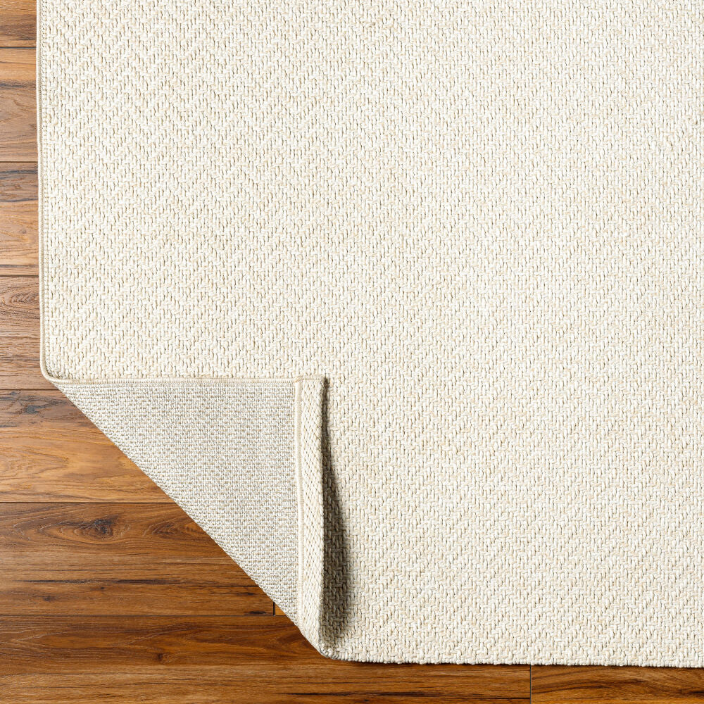 Birdie Denim/Ivory Machine Woven Rug - fold