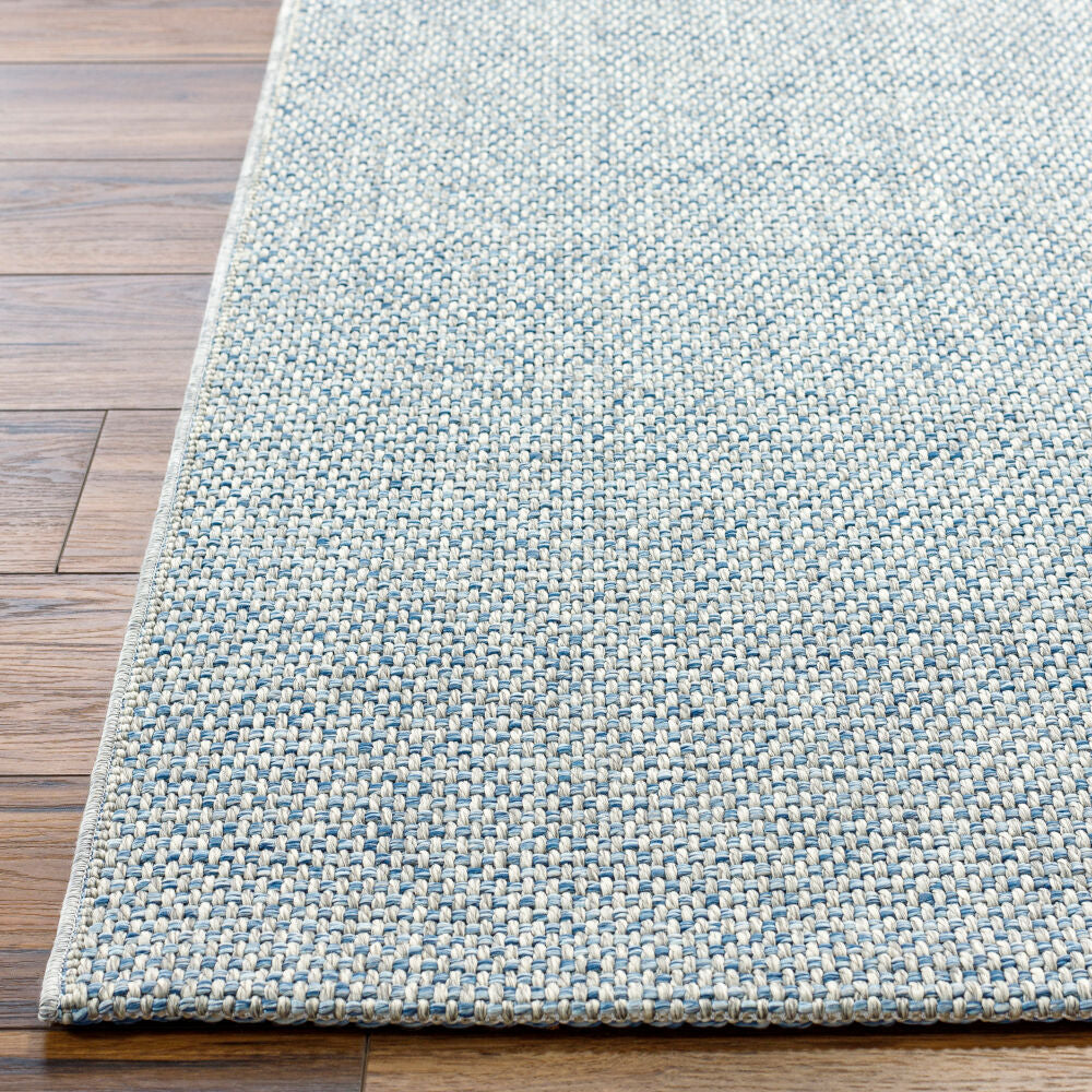 Birdie Denim/Light Gray Machine Woven Rug - front