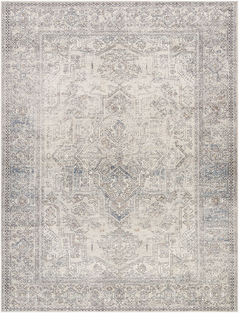 Margot Brown/White Machine Woven Rug - 2'2" x 3'9"