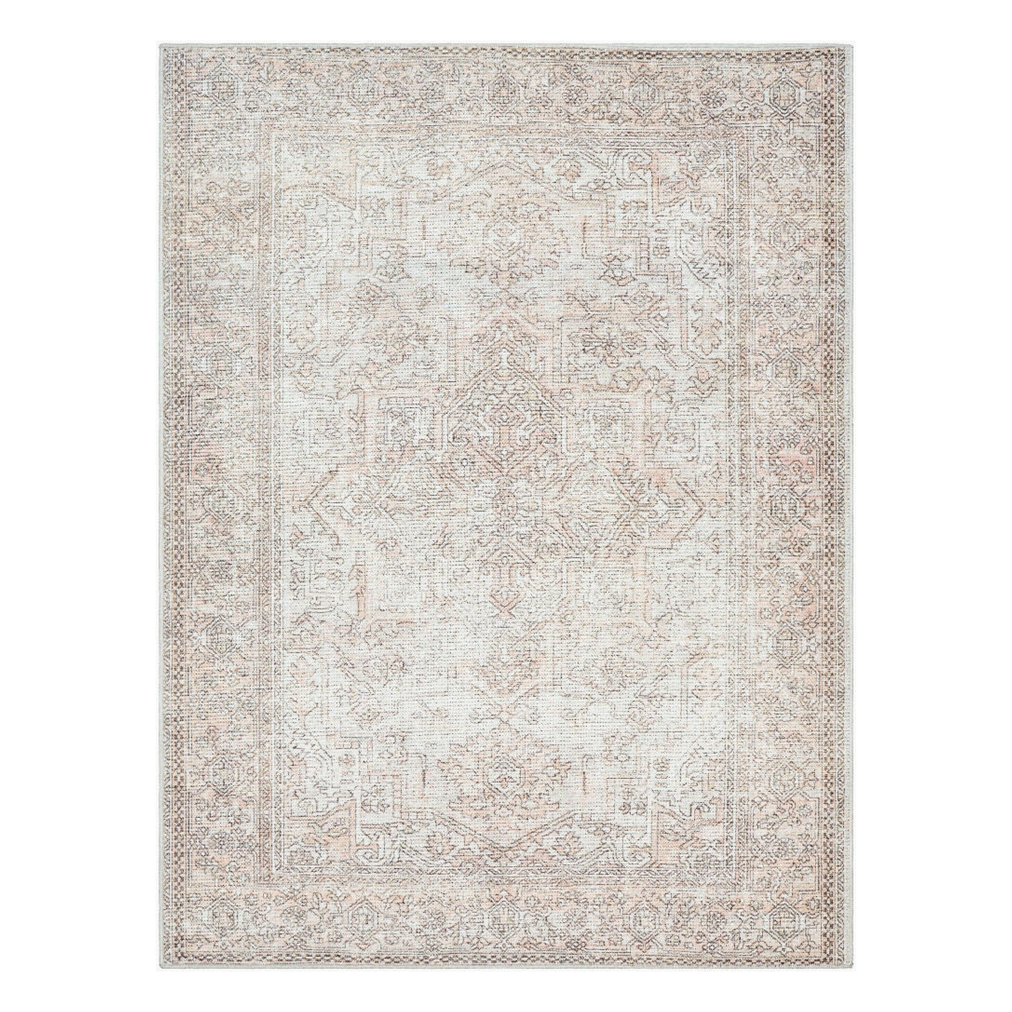 Margot Amber/Tan Machine Woven Rug - 2'2" x 3'9"