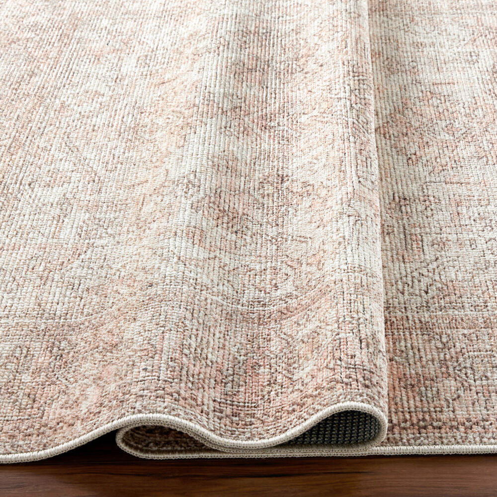 Margot Amber/Tan Machine Woven Rug - fold