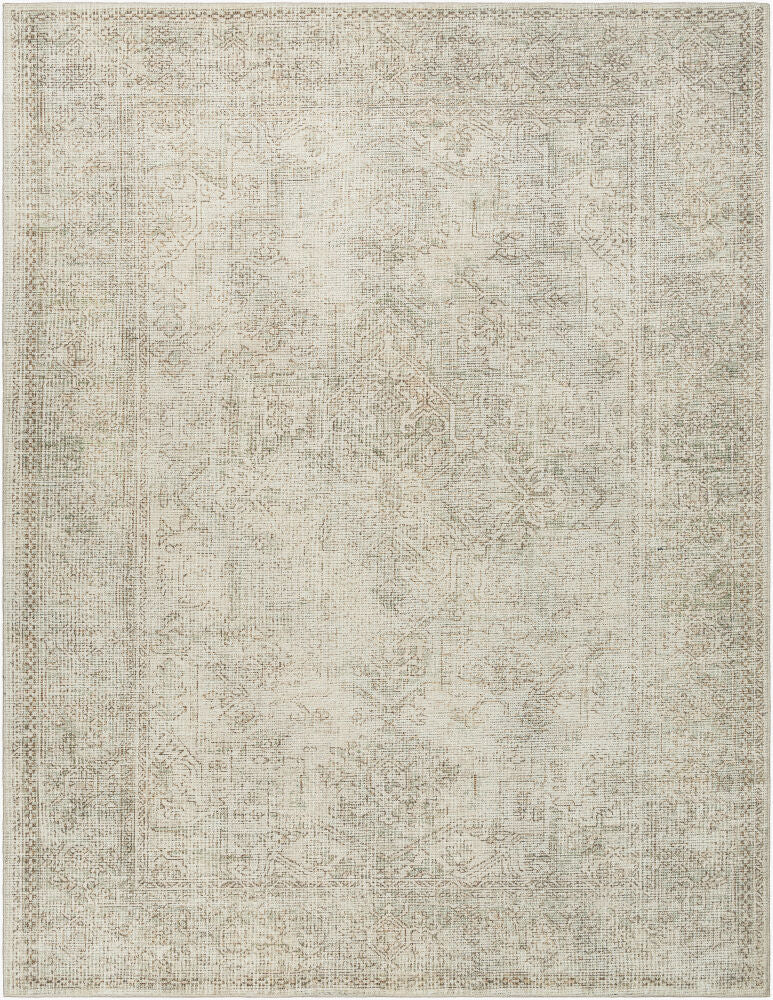 Margot Dark Brown/Tan Machine Woven Rug - 2'2" x 3'9"