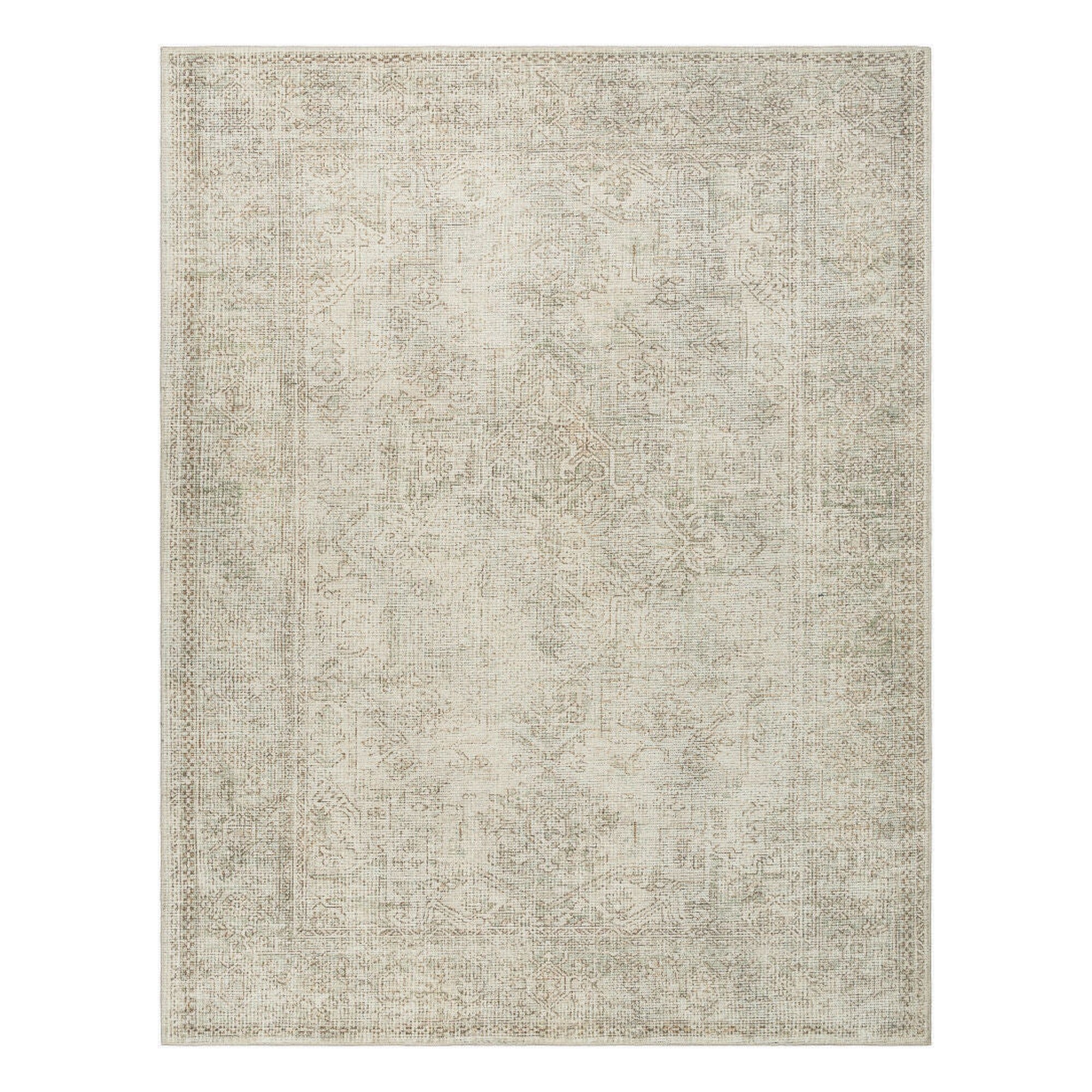 Margot Dark Brown/Tan Machine Woven Rug - 2'2" x 3'9"