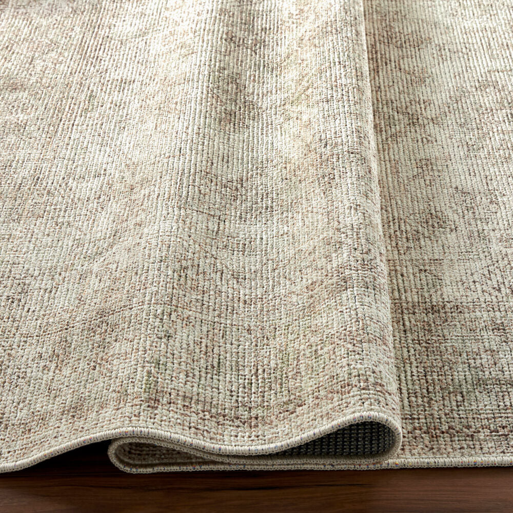 Margot Dark Brown/Tan Machine Woven Rug - fold