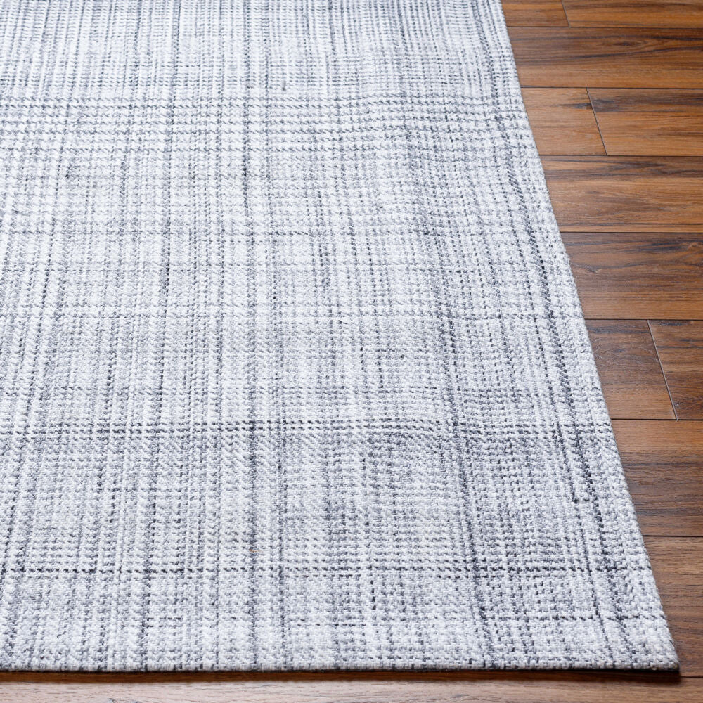 Sammy Black/Light Slate Handmade Rug BOSM-2301 - front