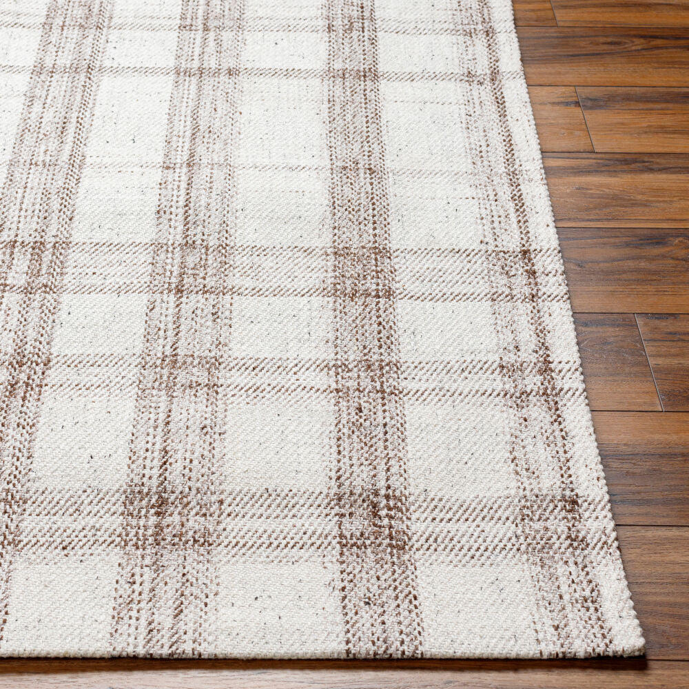 Sammy Light Gray/Tan Handmade Rug - front