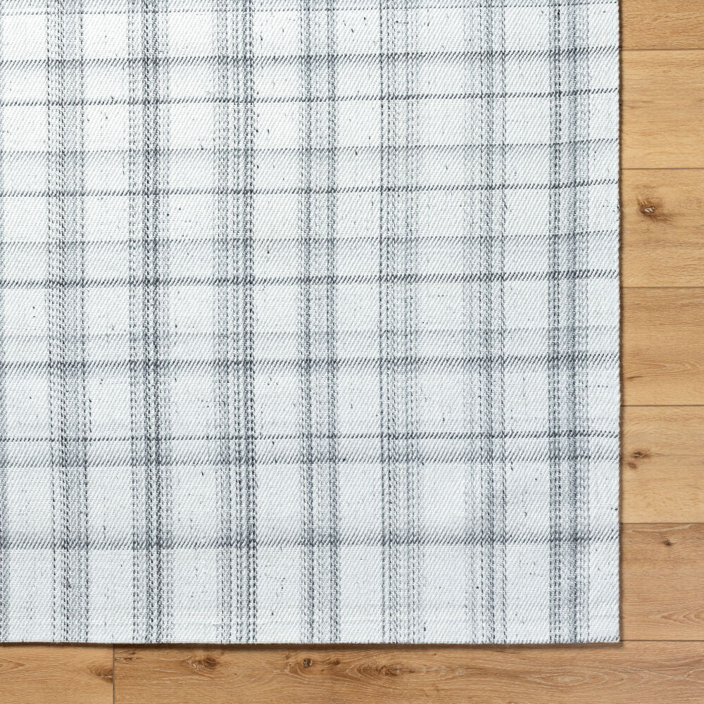 Sammy Black/Light Slate Handmade Rug BOSM-2303 - overhead