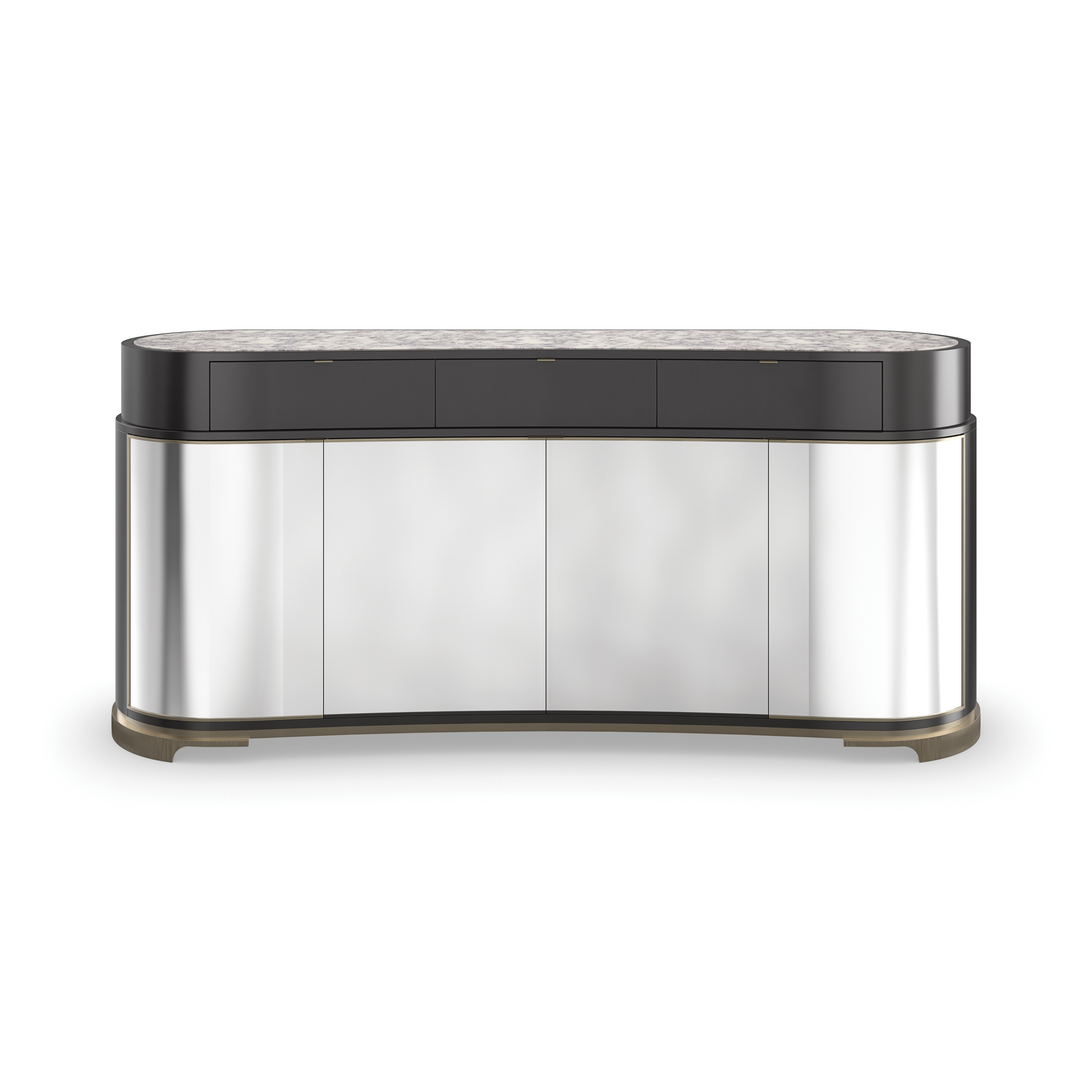 Glace' Almost Black Sideboard 75" by Caracole
