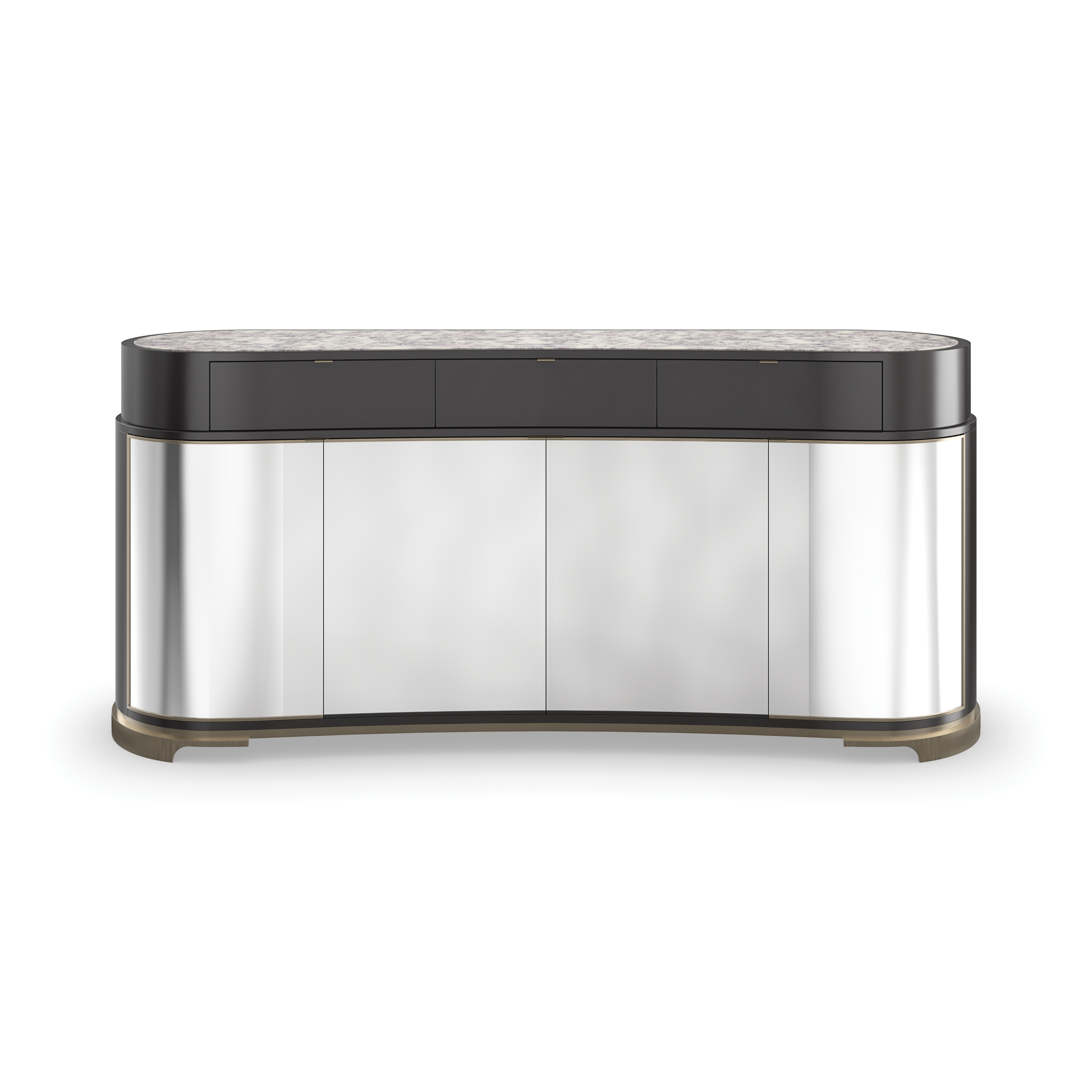 Glace' Almost Black Sideboard 75" by Caracole