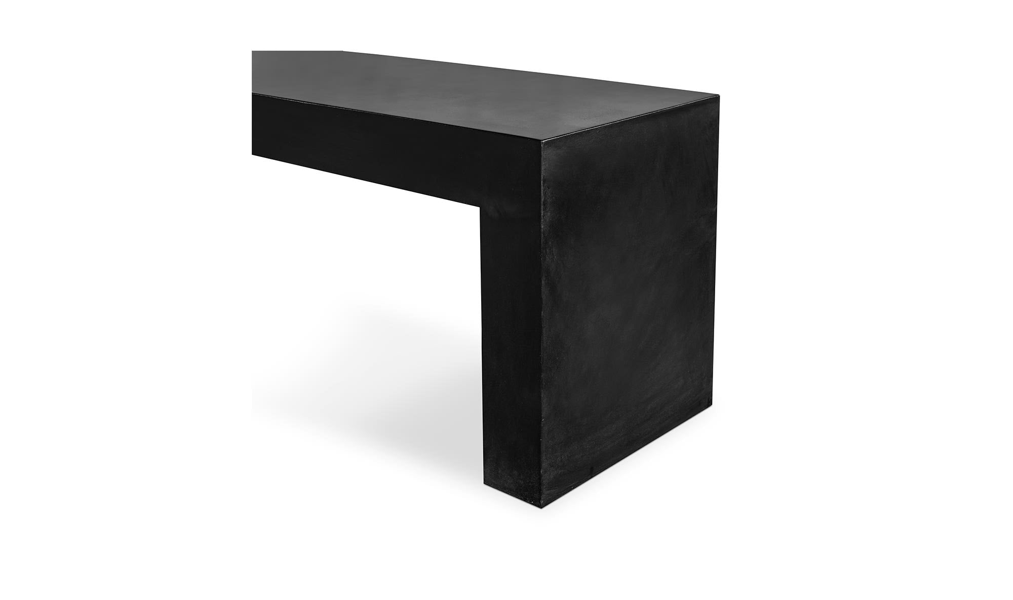 Lazarus Outdoor Bench Black by Moe's Home Collection - view 11