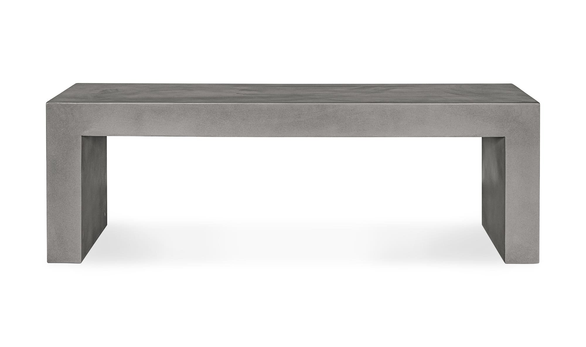 Lazarus Outdoor Bench Dark Grey by Moe's Home Collection - view 4