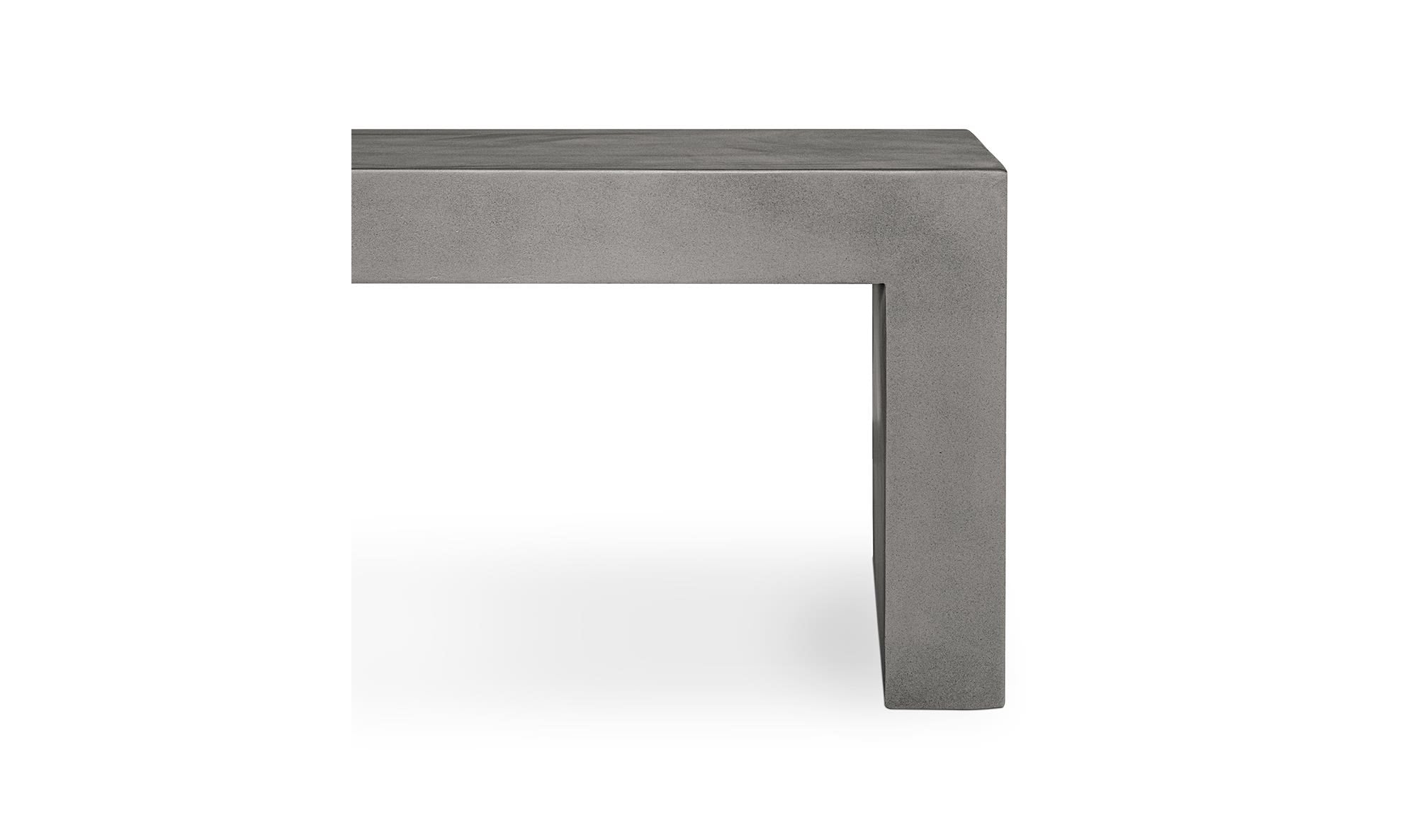 Lazarus Outdoor Bench Dark Grey by Moe's Home Collection - view 8