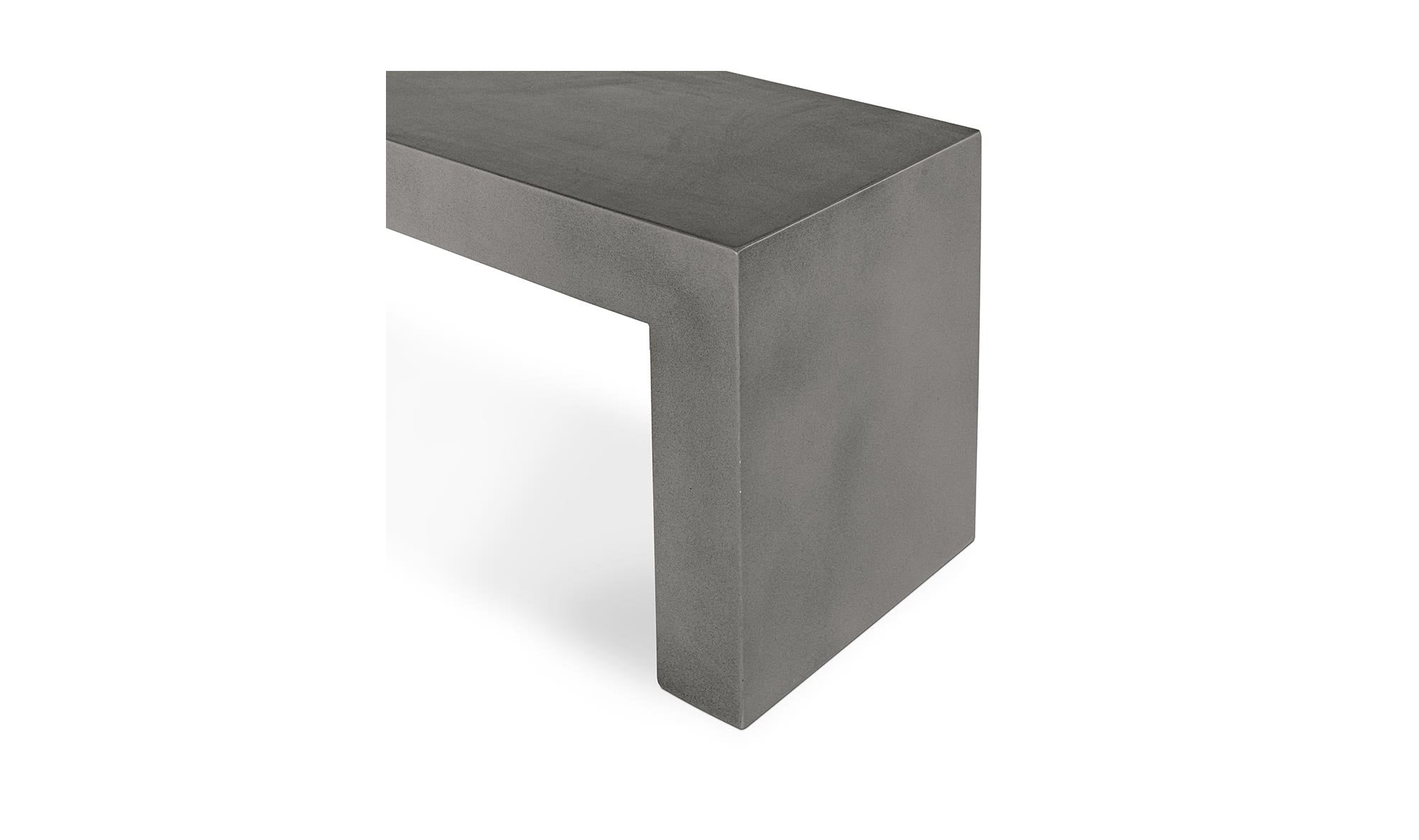 Lazarus Outdoor Bench Dark Grey by Moe's Home Collection - view 9