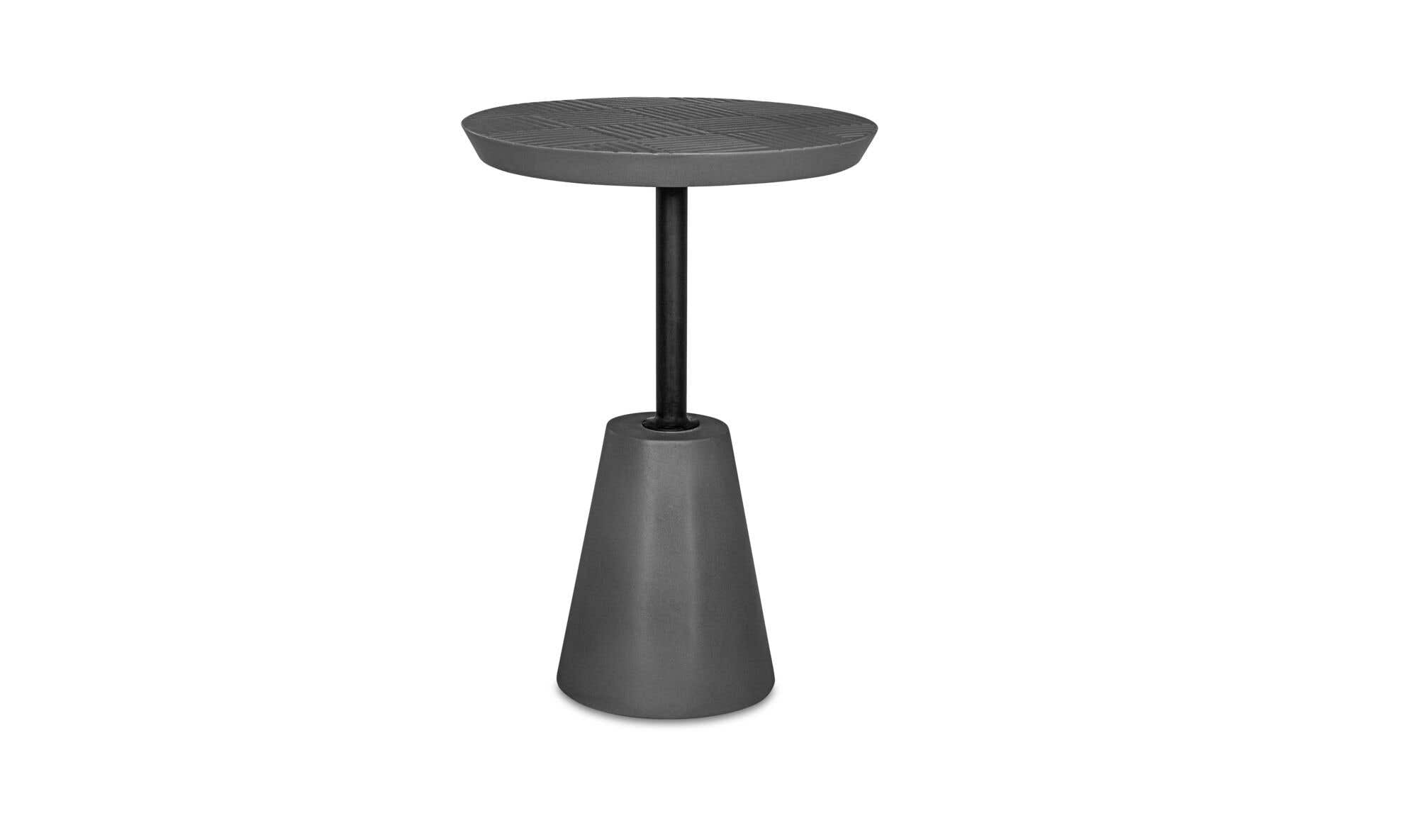 Foundation Outdoor Accent Table Dark Grey by Moe's Home Collection - view 7