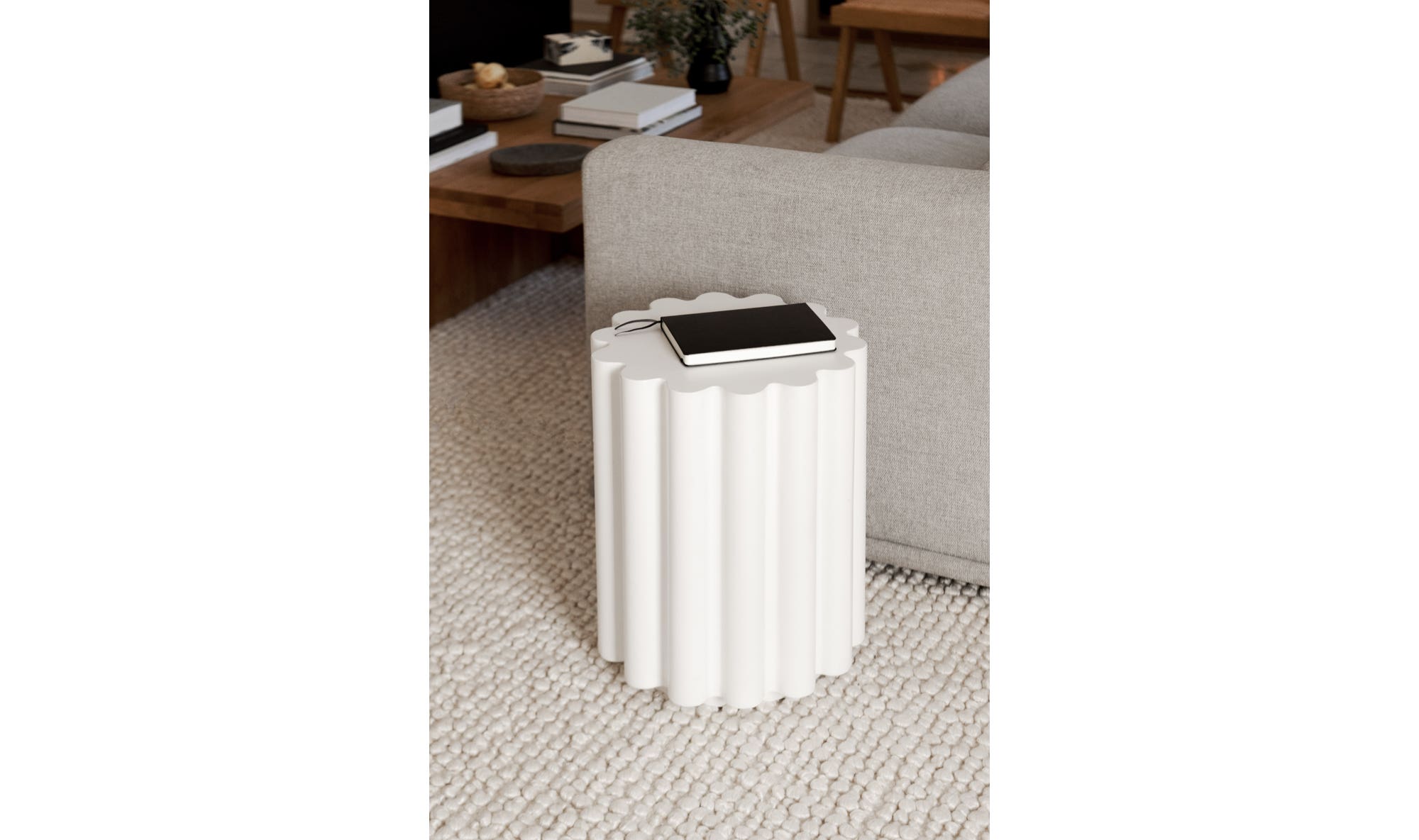 Taffy Accent Table White by Moe's Home Collection - view 6