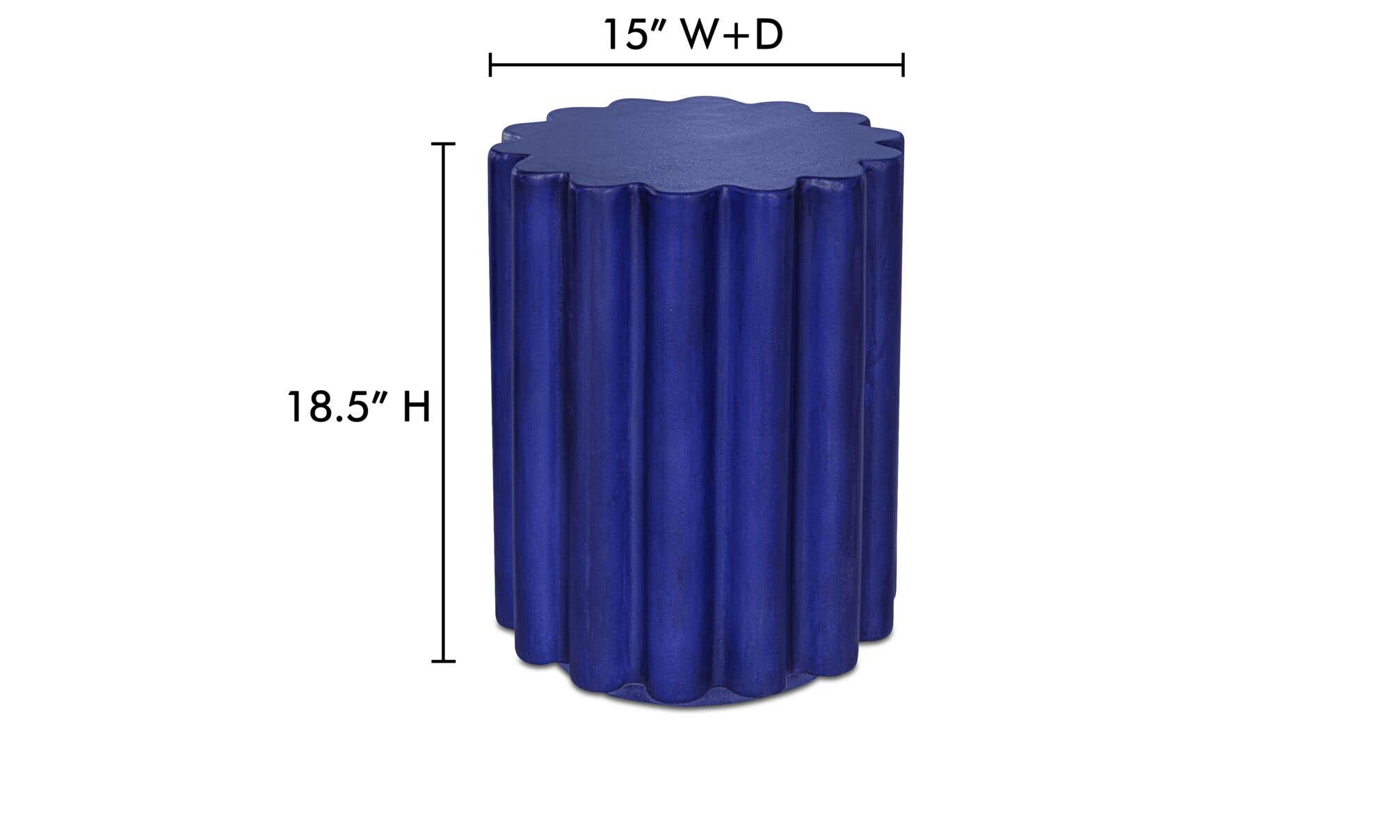 Taffy Accent Table Navy Blue | Moe's Home Collection – Zin Home