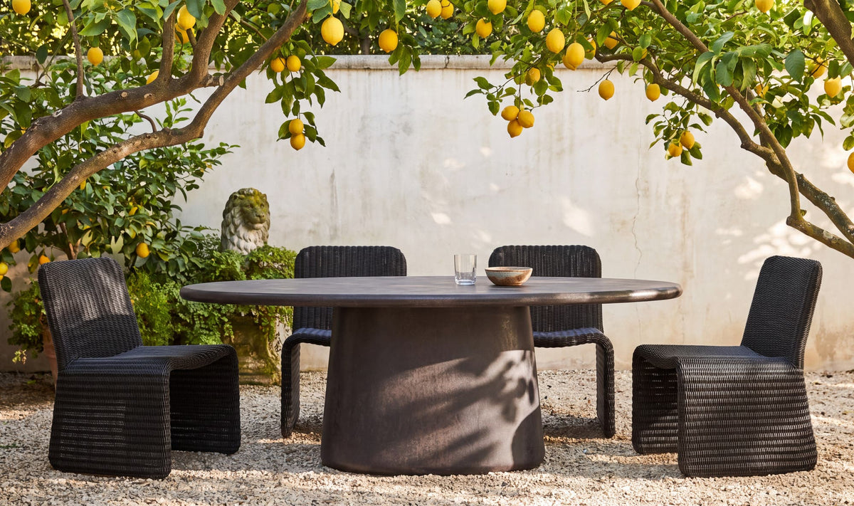 Mason Outdoor Dining Table Dark Brown by Moe's Home Collection - view 3