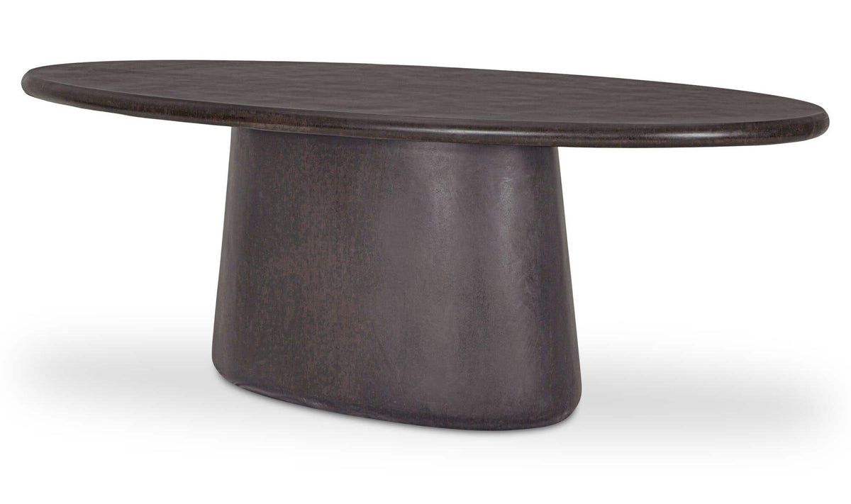 Mason Outdoor Dining Table Dark Brown by Moe's Home Collection - view 4
